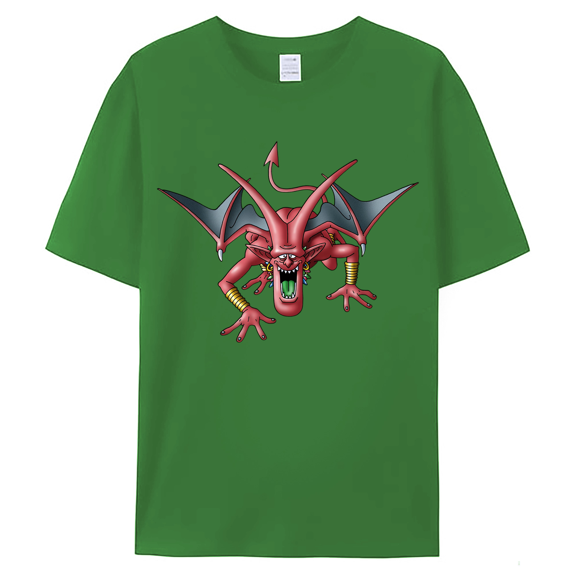 （画像用） ドラゴンクエスト Doragon Kuesuto Dragon Quest レディースカジュアルプリントTシャツ（綿100％）